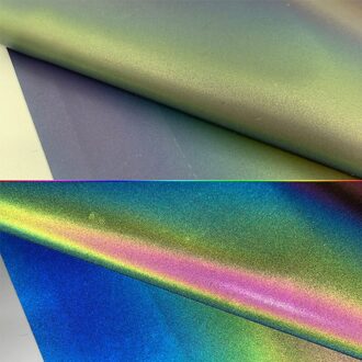 Regenboog Reflecterende Belettering Film Warmteoverdracht Vinyl Film T-shirt Patroon Kleding Hoed Tas Vinyl Cutte Diy Craftr 02 / 20cm x 25m