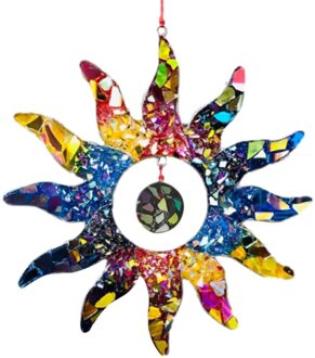 Regenboog Zon Catcher Gebrandschilderd Glas Kristal Tuin Opknoping Decoratie Auto Prisma Achteruitkijkspiegel Decor, Venster Opknoping Ornament