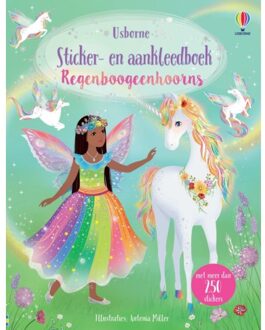 Regenboogeenhoorns - Sticker- En Aankleedboek