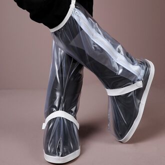 Regendicht schoenen cover rand verdikking bodem waterdichte schoen cover In Voorraad Motorfiets Waterdichte Rain Boot Covers, Rubber XXL witte kleur
