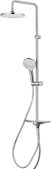 Regendouche Basento - Zonder Kraan - Zilver - Rond - 3-straals - Waterbesparend