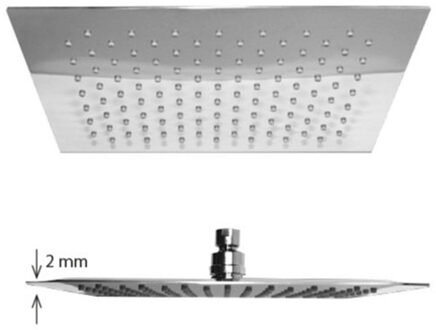 regendouche Square 20x20cm ultra thin 2mm