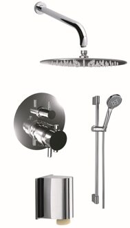 Regendoucheset Inbouw Bongio Shower Set met Handdoucheset Chroom