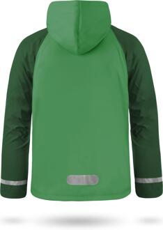 Regenjack voor kinderen Teelin Groen/Grijs - 2XL