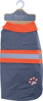 regenjas safety reflecterend grijs / oranje 35 cm