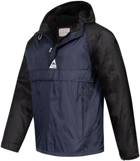 regenjas voor heren – marineblauw-zwart - 3XL