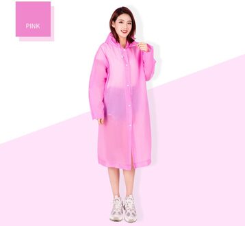 Regenjas Vrouwen Mannen Dames Regen Jas Kleding Ademend Dames Lange Regenjassen Draagbare Waterafstotend Regen Jas roze
