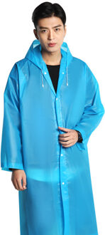 Regenjas Vrouwen Mannen Ondoordringbare Verdikte Waterdichte Regenjas Toerisme Outdoor Wandelen Regen Poncho Regenjas Hooded Regenjas blauw