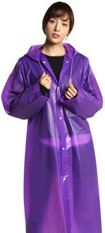 Regenjas Vrouwen Mannen Ondoordringbare Verdikte Waterdichte Regenjas Toerisme Outdoor Wandelen Regen Poncho Regenjas Hooded Regenjas paars