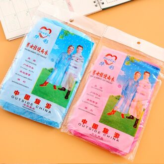 Regenjas Wegwerp Adult Emergency Waterdichte Regenjas Poncho Wandelen Camping Hood Willekeurige Levering Reizen Regenjassen