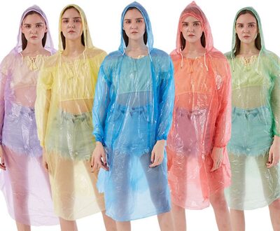 Regenkleding Jassen Mannen Vrouwen Waterdichte Lange Hooded Transparante Mode Regenjas Stofdicht Wegwerp Kleding Covers Regen Jas 48g Pullover