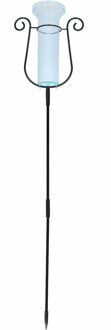 Regenmeter - 75 cm - groen met zwart - stevige aardpin