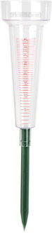 Regenmeter op stok - 37 cm - kunststof - Max 40 Liter per m2