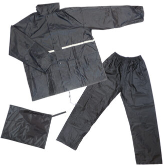 regenpak senior polyester zwart maat L