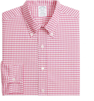 Regent Regelijke FIT NIONURS-overhemd, Oxford, button-down kraag Brooks Brothers , Pink , Heren - 2Xl,Xl,L,M,3Xl