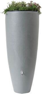 Regenton + Plantenbak 2 in 1 Grijs 300 liter