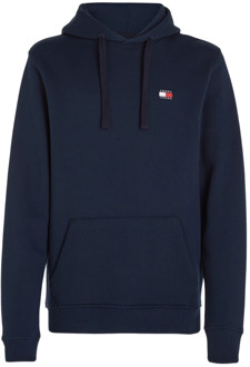 Regular Badge Hoodie Heren donkerblauw - L