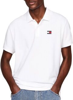 Regular Badge Polo Heren wit - L