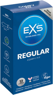 Regular Comfy Fit Condooms 12 stuks Transparant - 53 (omtrek 11-11,5 cm)