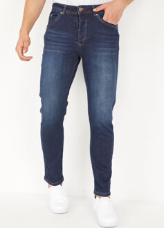 Regular fit jeans donker Blauw - 34