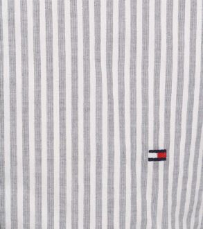 Regular fit overhemd met streepprint Grijs - L