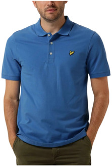 Regular fit polo van biologisch piqué katoen met logo Donkerblauw - XXL