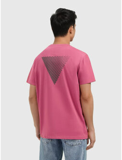 Regular fit t-shirts Roze - L