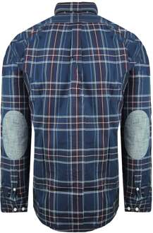 Regular Heren Navy Oxford Overhemd - maat