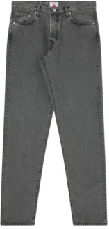 Regular Tapered Zwart Denim Jeans Edwin , Gray , Heren - W34,W33,W31,W36,W32,W30