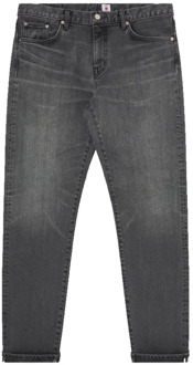 Regular Tapered Zwarte Jeans Edwin , Black , Heren - W30,W32,W31,W36,W33,W34