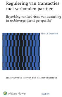 Regulering van transacties met verbonden partijen -  I.C.P. Groenland (ISBN: 9789013181241)