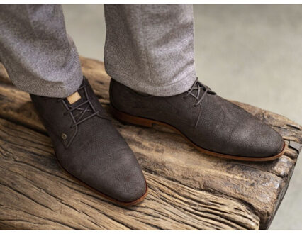 Rehab 2342306141-greg wall suede 4800-darkbrown - maat 43 Bruin