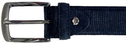Rehab 8842253401-belt suede lizzard 8100-darkblue Blauw - 110