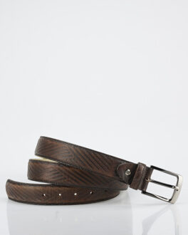 Rehab Belt zigzag geklede riem Bruin - 115