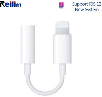 Reilim Audio Adapter 3.5 Headphone Jack Adapter Voor Bliksem Naar 3.5 Mm Audio Kabel Connector Ondersteuning Ios 12 Voor Iphone 7, 8