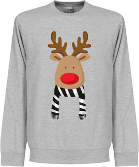 Reindeer Supporter Sweater - Zwart/Wit - M