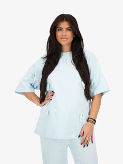 Reinders Dames t-shirt bows Blauw - One size