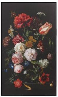 Reinders Schilderij Stilleven met bloemen - multikleur - 118x70 cm - Leen Bakker - 70 x 118