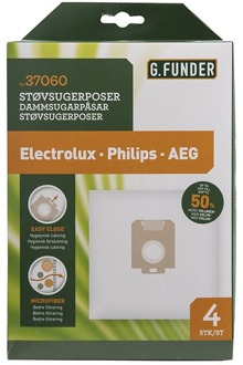 Reiniging G. Funder Stofzuigerzakken Electrolux Philips Aeg 4 st