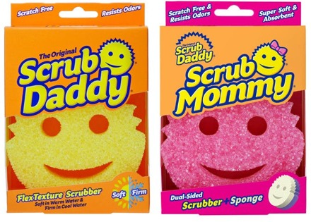 Reiniging Scrub Daddy Scrub Daddy Original & Scrub Mommy Pink 2 st