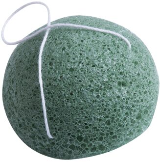 Reiniging Spons Natuurlijke Konnyaku Fiber Gezicht Wassen Puff facial cleaning tool Cosmetische Puff groen