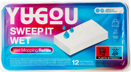 Reiniging YUGOU Sweep It Wet Sweeping Refills 12 st