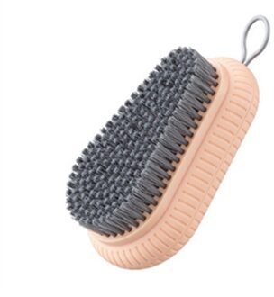 Reinigingsborstel Heavy Duty Handheld Plastic Scrub Borstel Voor Thuis Keuken Badkamer Gebruik Roze