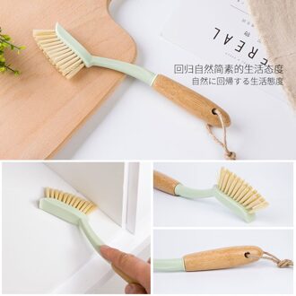 Reinigingsborstel Multifunctionele Huishouden Schakelaar Schoen Geritsel Vloer Borstel Tegel Dode Hoek Scrub Japanse Stijl Pure Hout Bont Kloof