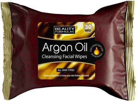 Reinigingsdoekjes Beauty Formulas Argan Oil Cleansing Wipes 30 st