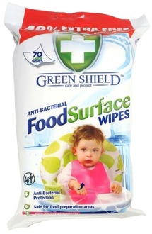 Reinigingsdoekjes Green Shield Voedingsoppervlakdoekjes 70 st