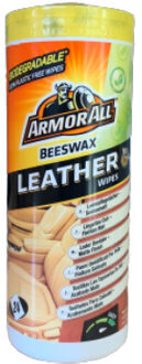 reinigingsdoekjes leer 22,3 cm wit 24 stuks Bruin