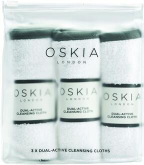 Reinigingsdoekjes Oskia 3 x Dual Active Cleansing Cloths 3 Pieces 3 st