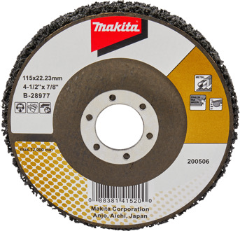 Reinigingsschijf 115mm zwart - B-28977 B-28977