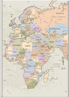 Reisdagboek Notitieboekje A6 wereld vintage | Craenen